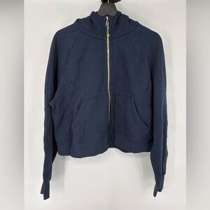 Lululemon Scuba Oversized Full-Zip Hoodie True Navy/Gold